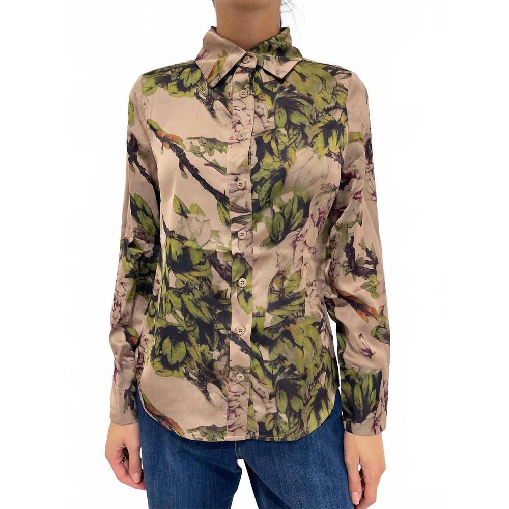 NEW ANONYME women's button down shirt in pink